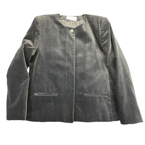 Vintage Austin Hill Black Velvet Lined Blazer Women’s 10 - Picture 2 of 7